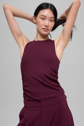 Ribbed En Pointe Tank