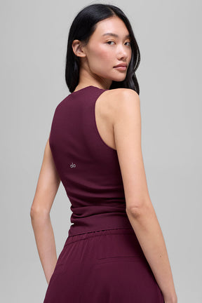 Ribbed En Pointe Tank