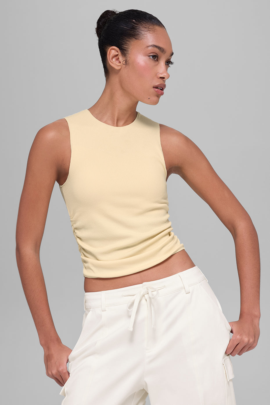 Ribbed En Pointe Tank