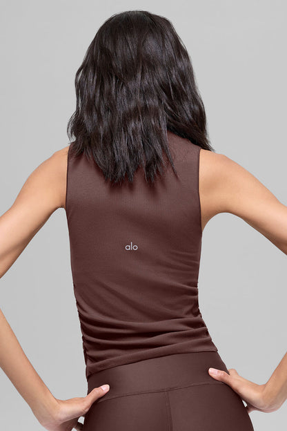 Ribbed En Pointe Tank