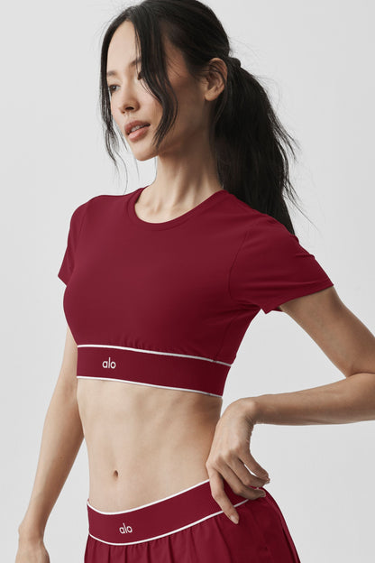 ALO Softsculpt Amp It Up Short Sleeve Bra