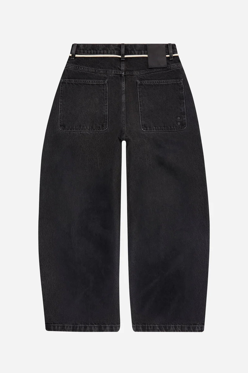Wide leg denim - vintage black