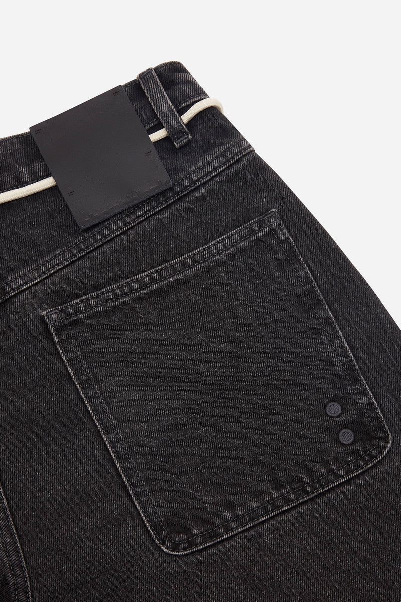 Wide leg denim - vintage black
