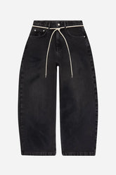 Wide leg denim - vintage black