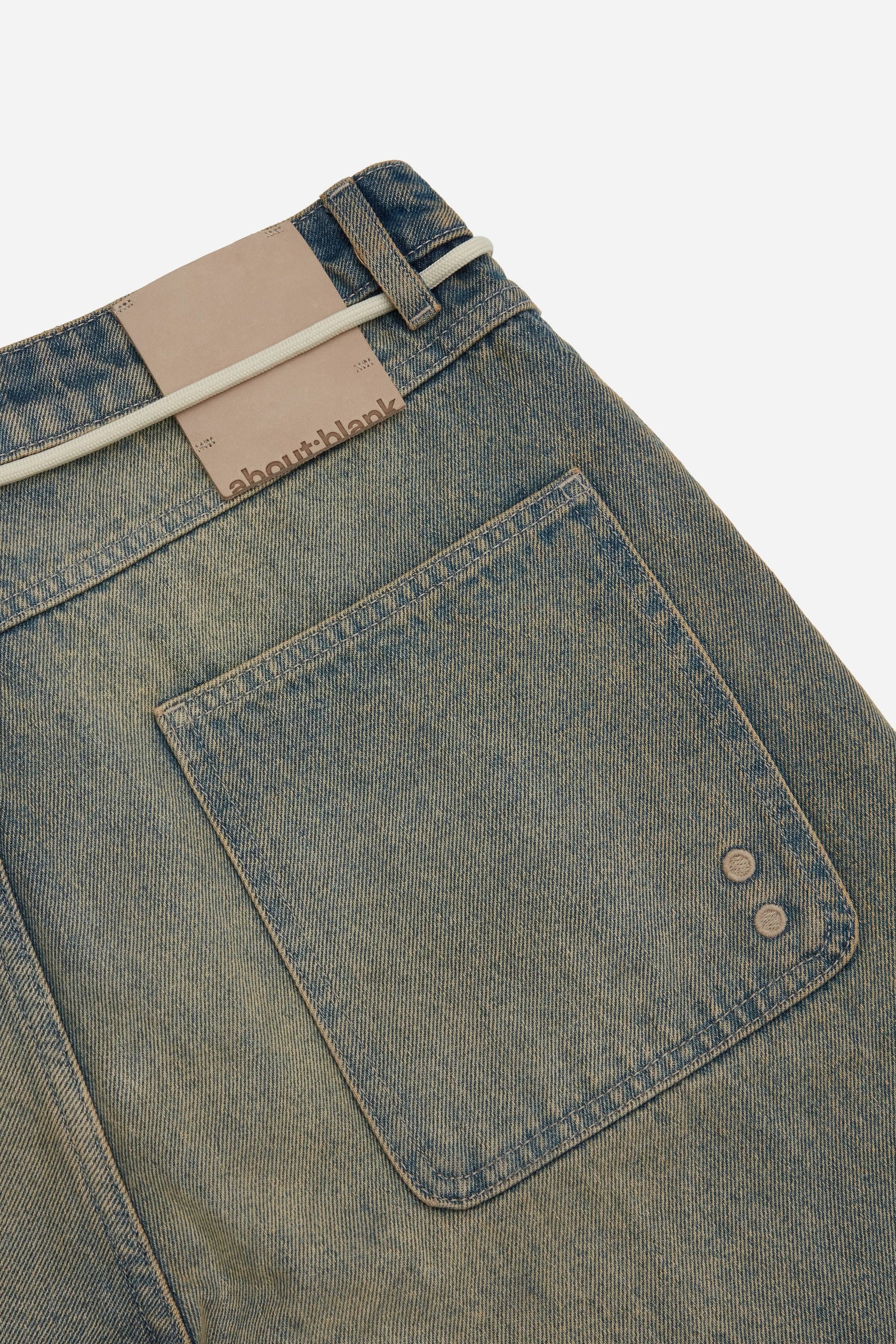 Wide-Leg 14oz Denim Shorts