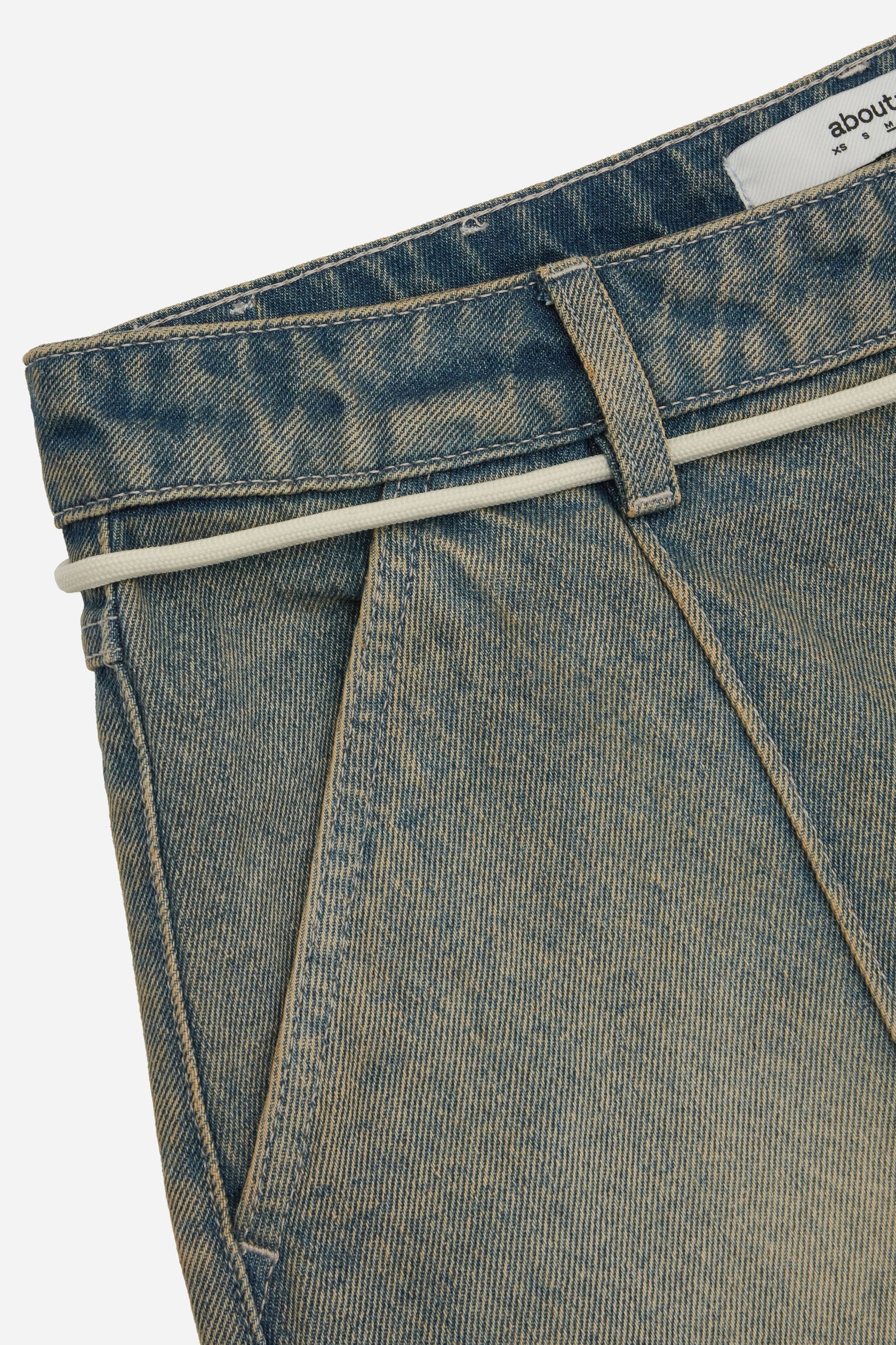 Wide-Leg 14oz Denim Shorts