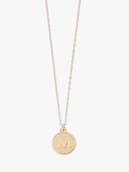 Initial M Mini Pendant