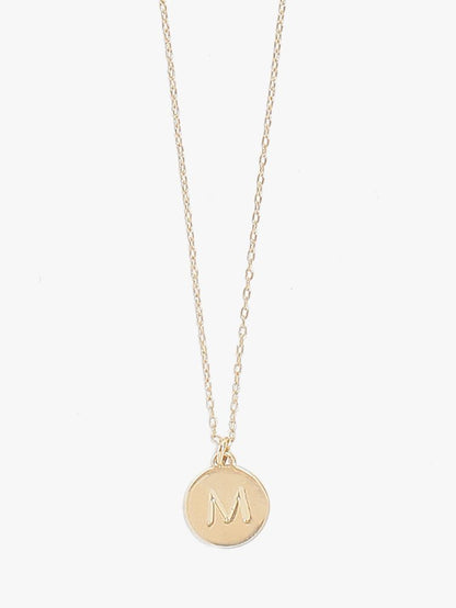 Initial M Mini Pendant
