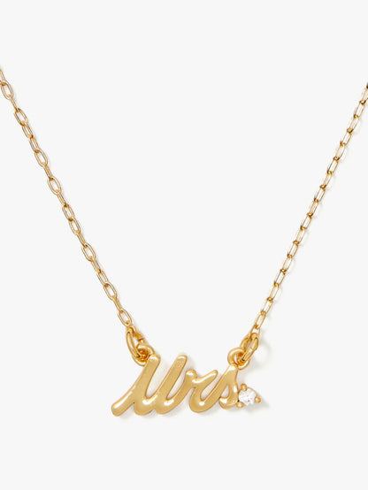 Say Yes Mrs Necklace