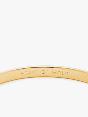Heart Of Gold Idiom Bangle