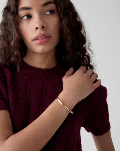 Stop And Smell The Roses Idiom Bangle