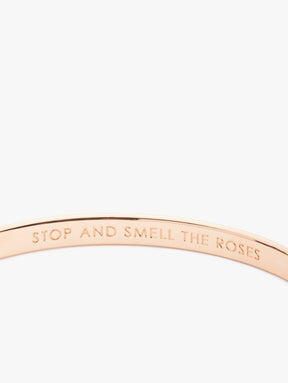 Stop And Smell The Roses Idiom Bangle