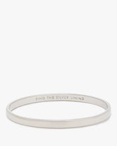 Silver Lining Idiom Bangle
