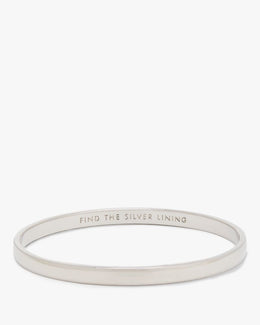 Silver Lining Idiom Bangle