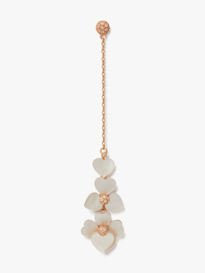 Precious Pansy Linear Earrings