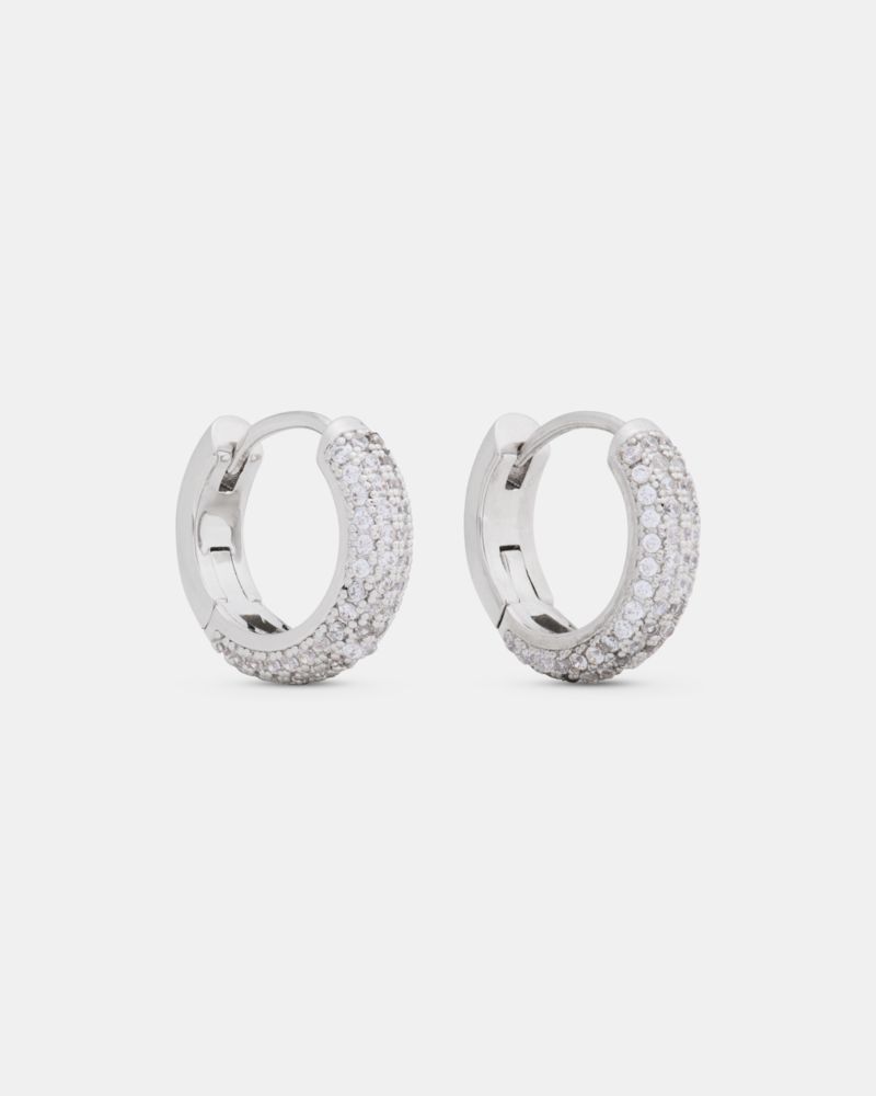 Brilliant Statements Pavé Mini Huggies