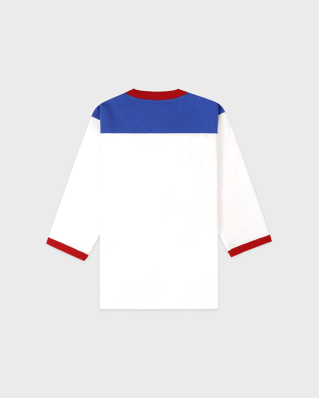 Wellness 94 Long Football Tee - White/Ruby/Team Blue