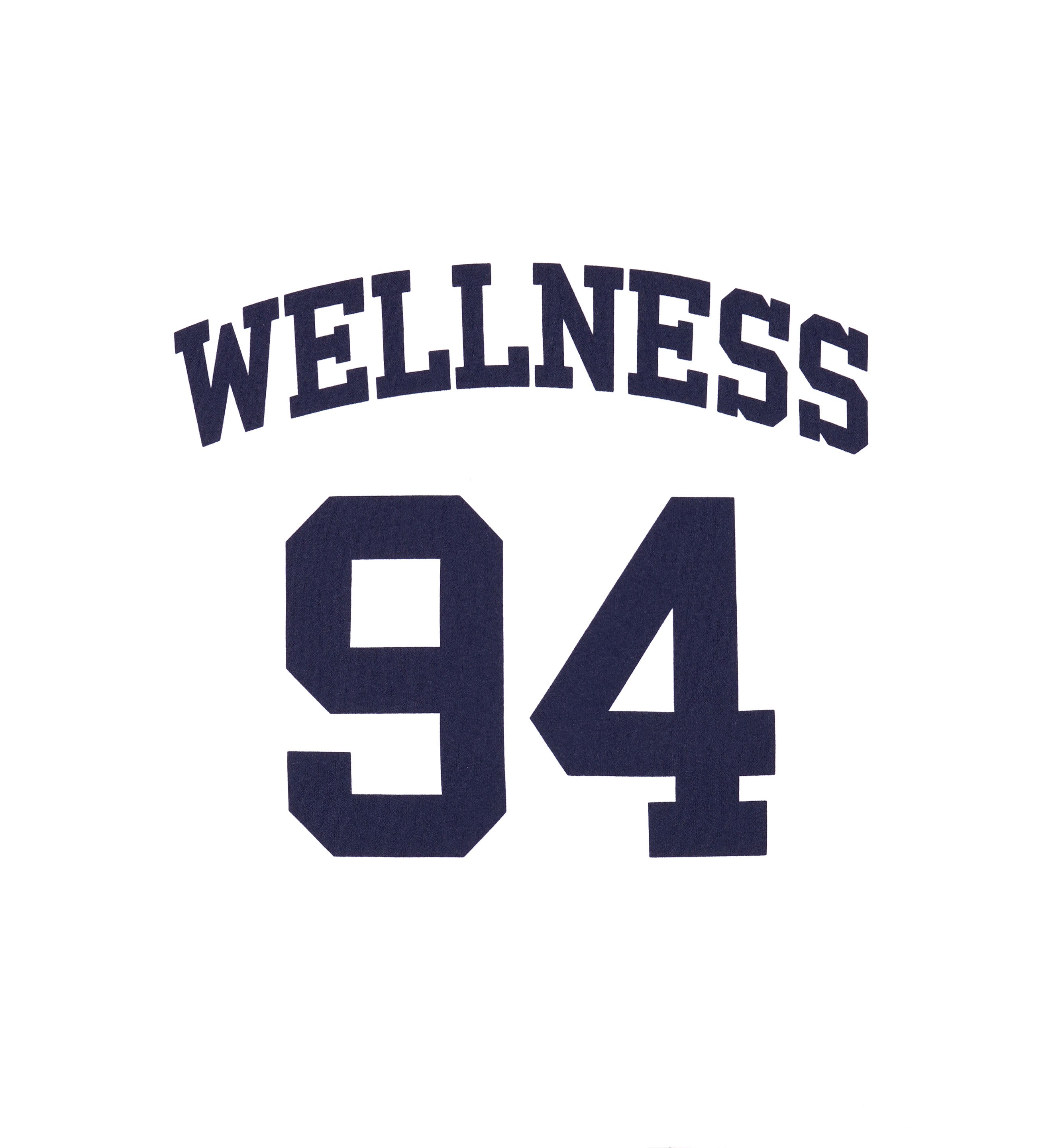 Wellness 94 Rugby Tee - White/Flax blue/Navy