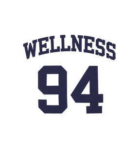 Wellness 94 Rugby Tee - White/Flax blue/Navy