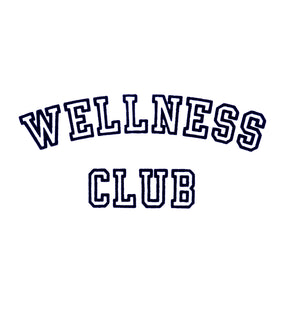 Wellness Club Baseball Tee - White/Navy