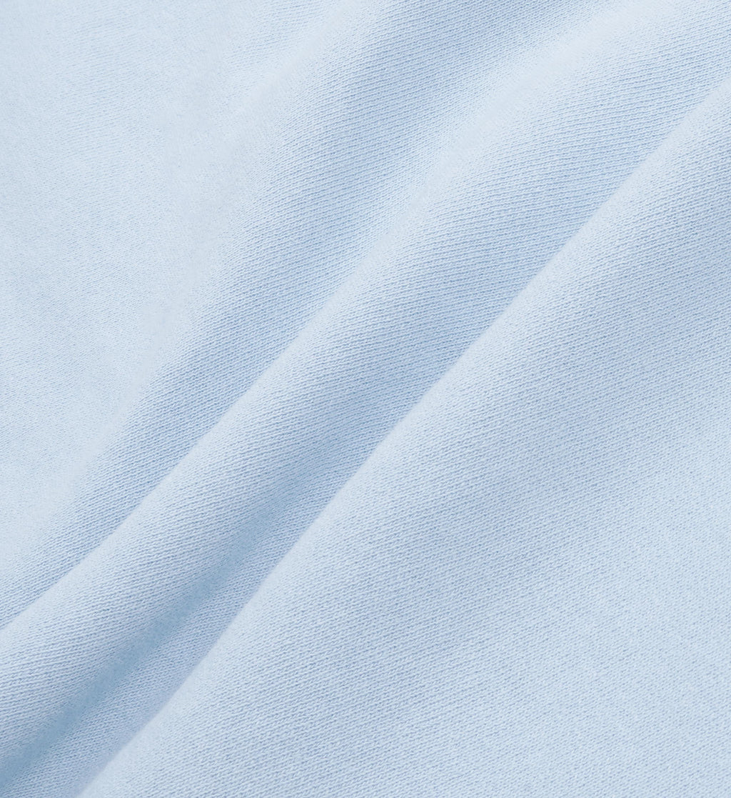 Wellness Club Flocked Cropped Tee - Ciel