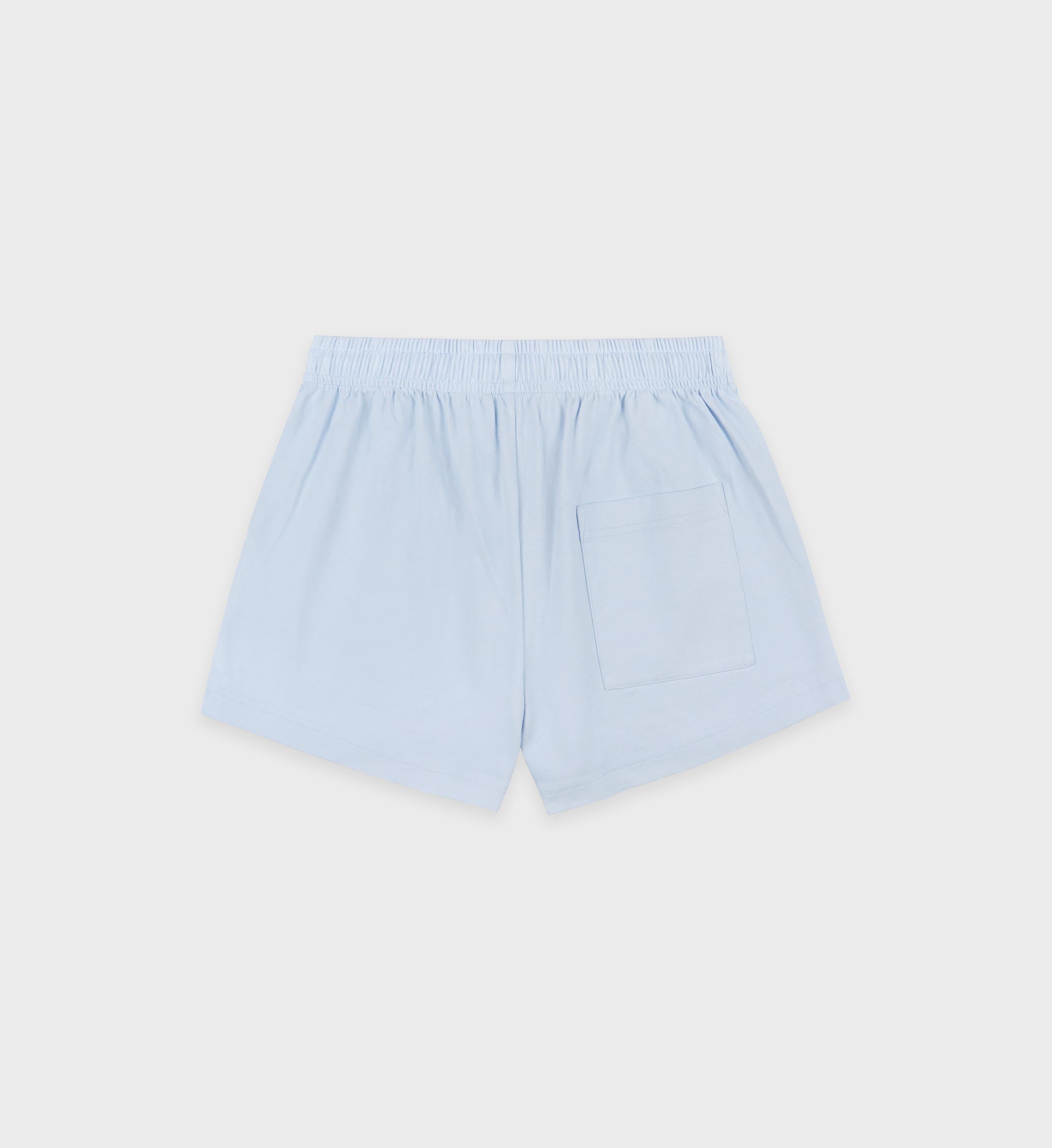 Wellness Club Flocked Disco Short - Ciel/Navy