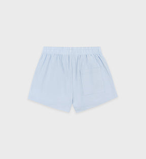 Wellness Club Flocked Disco Short - Ciel/Navy