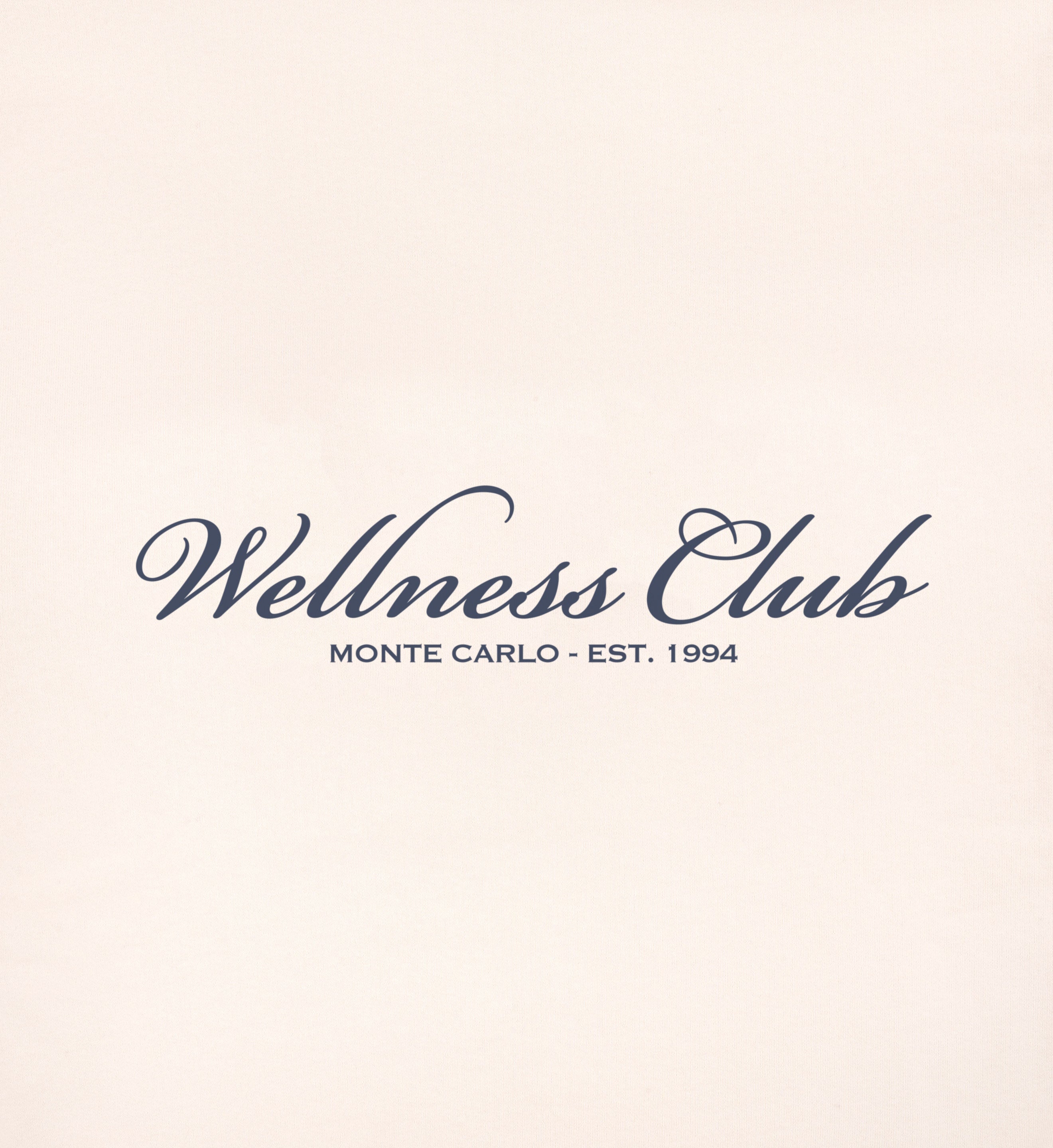 Wellness Club Embroidered Sweatpant - Cream/Navy