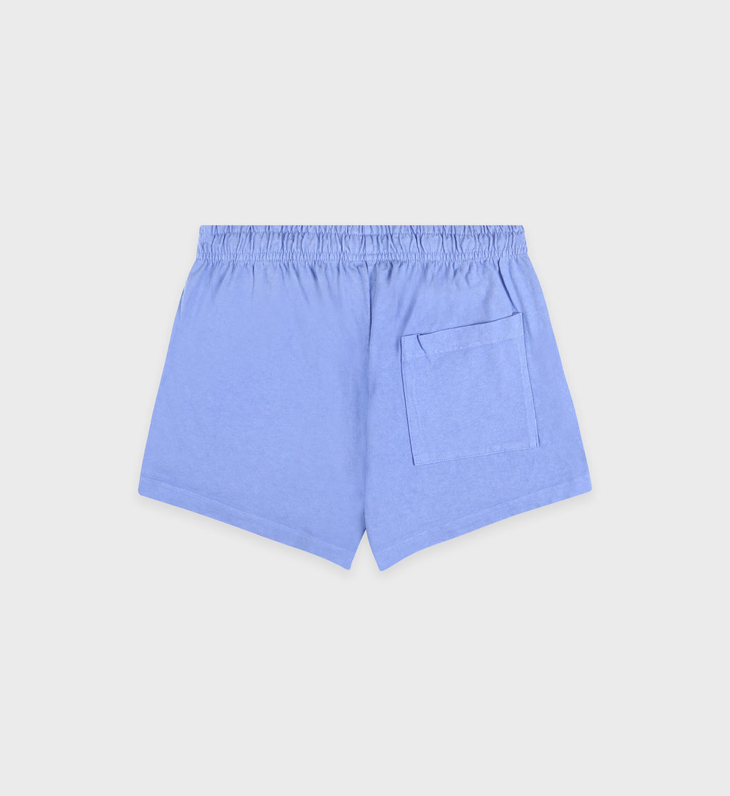 Wellness Ivy Disco short - Flax blue/White