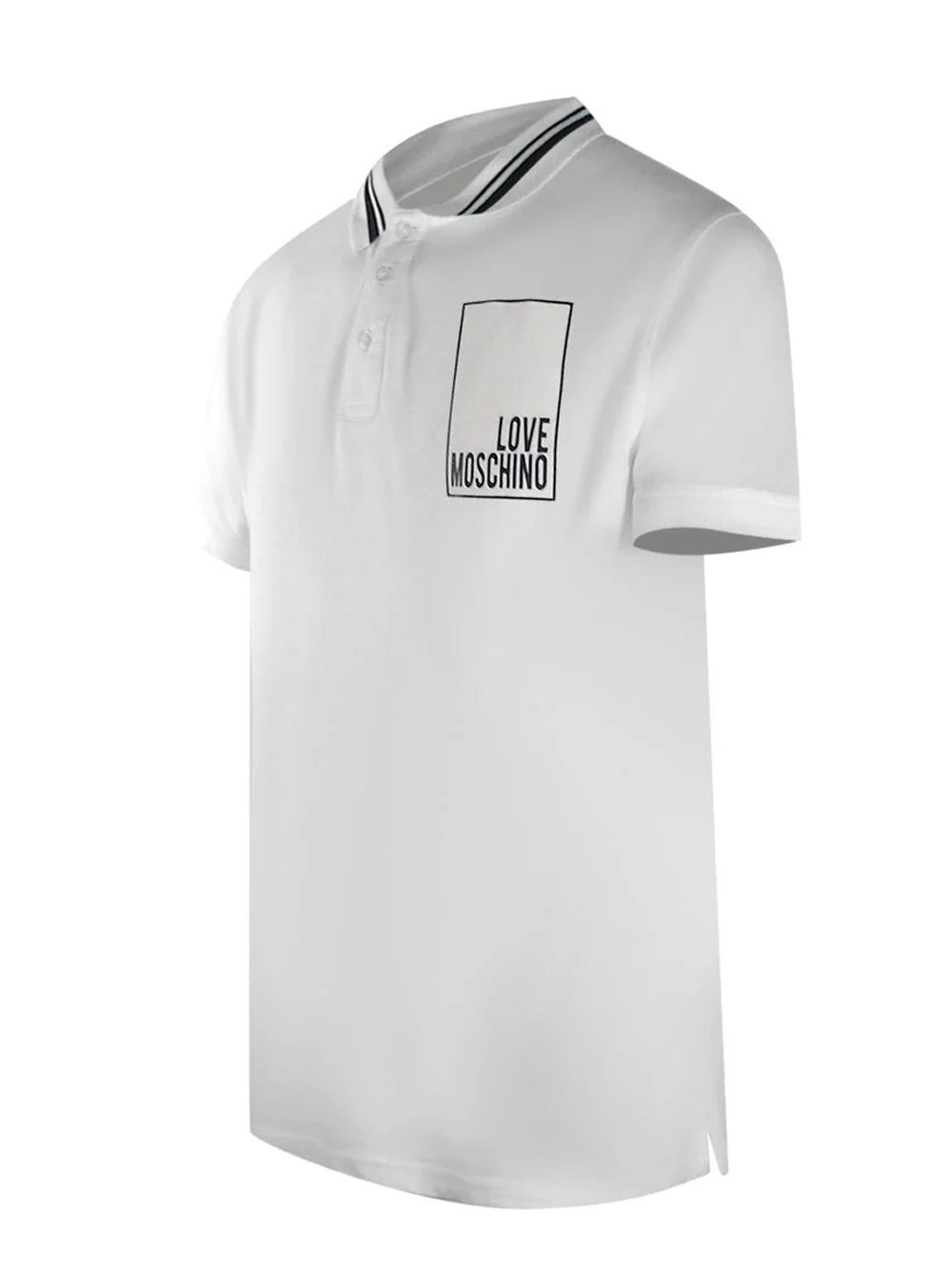 Love Moschino Iconic Box White Polo Shirt