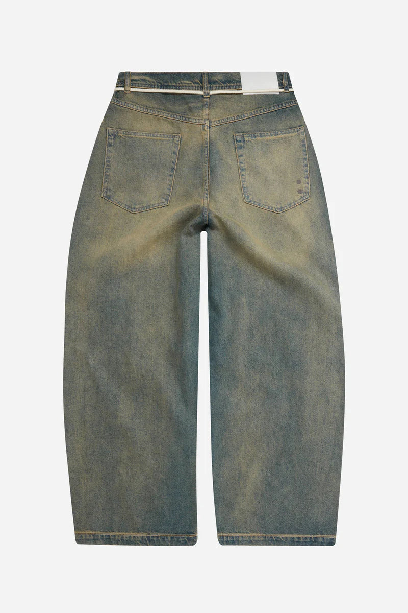 Wide leg denim - dirty wash