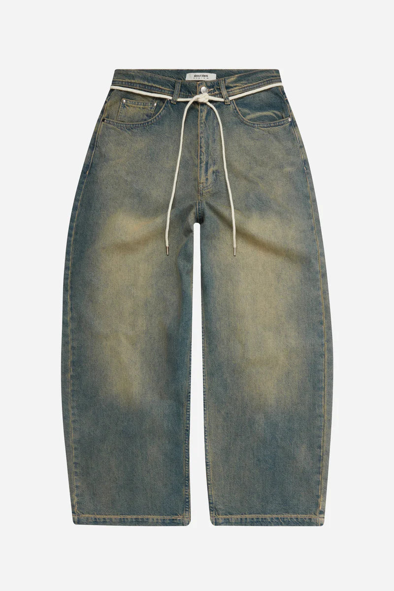 Wide leg denim - dirty wash
