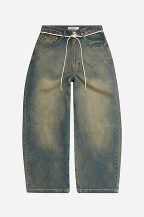 Wide leg denim - dirty wash