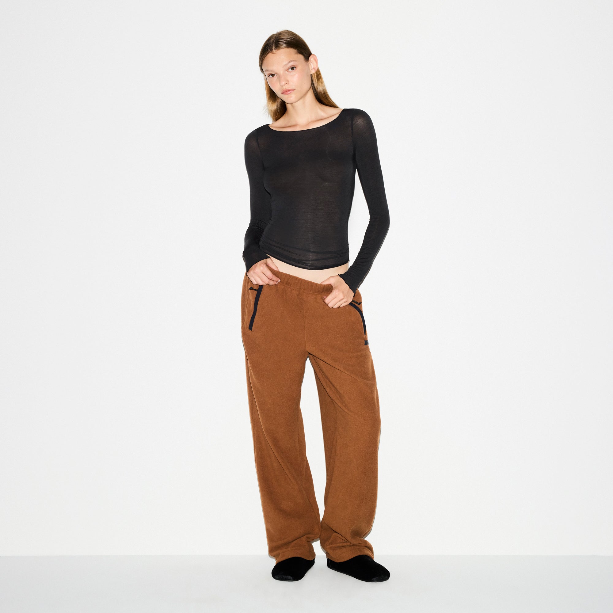 Outdoor Fleece Straight Leg Pant