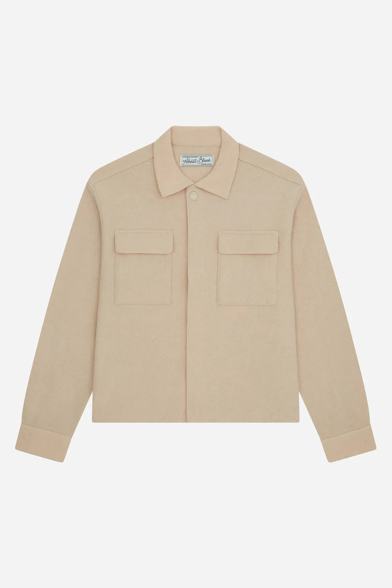 Wool overshirt - sand