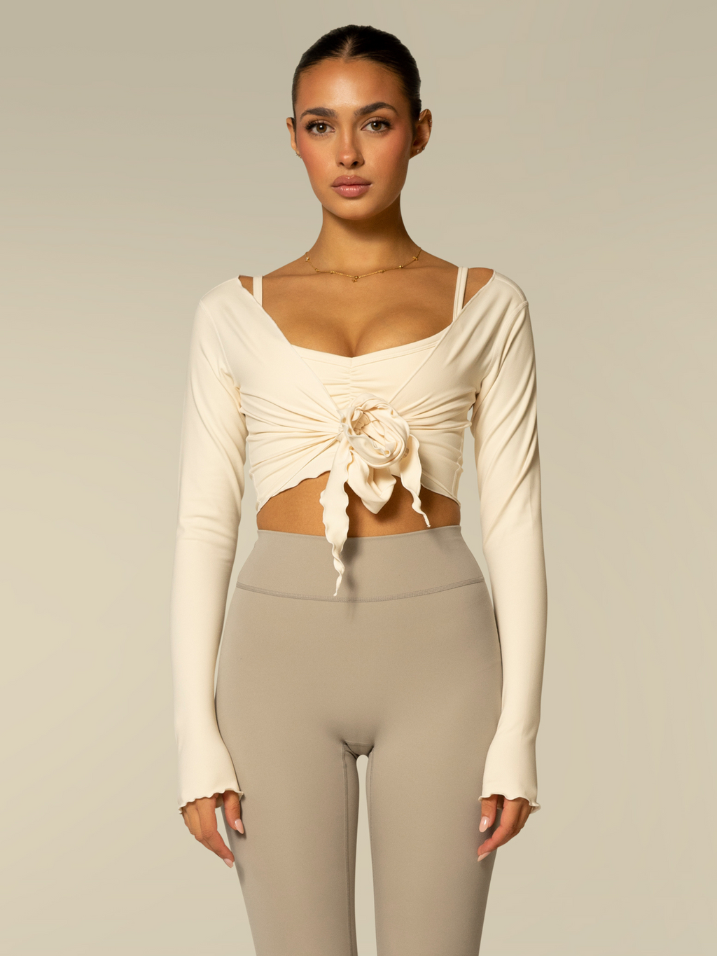 The Wrap Top / Cream