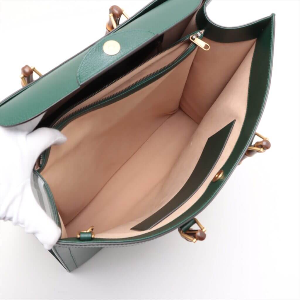 Gucci Gucci Bamboo Diana adidas tote bag Green - Bags | Shop From The Mirage