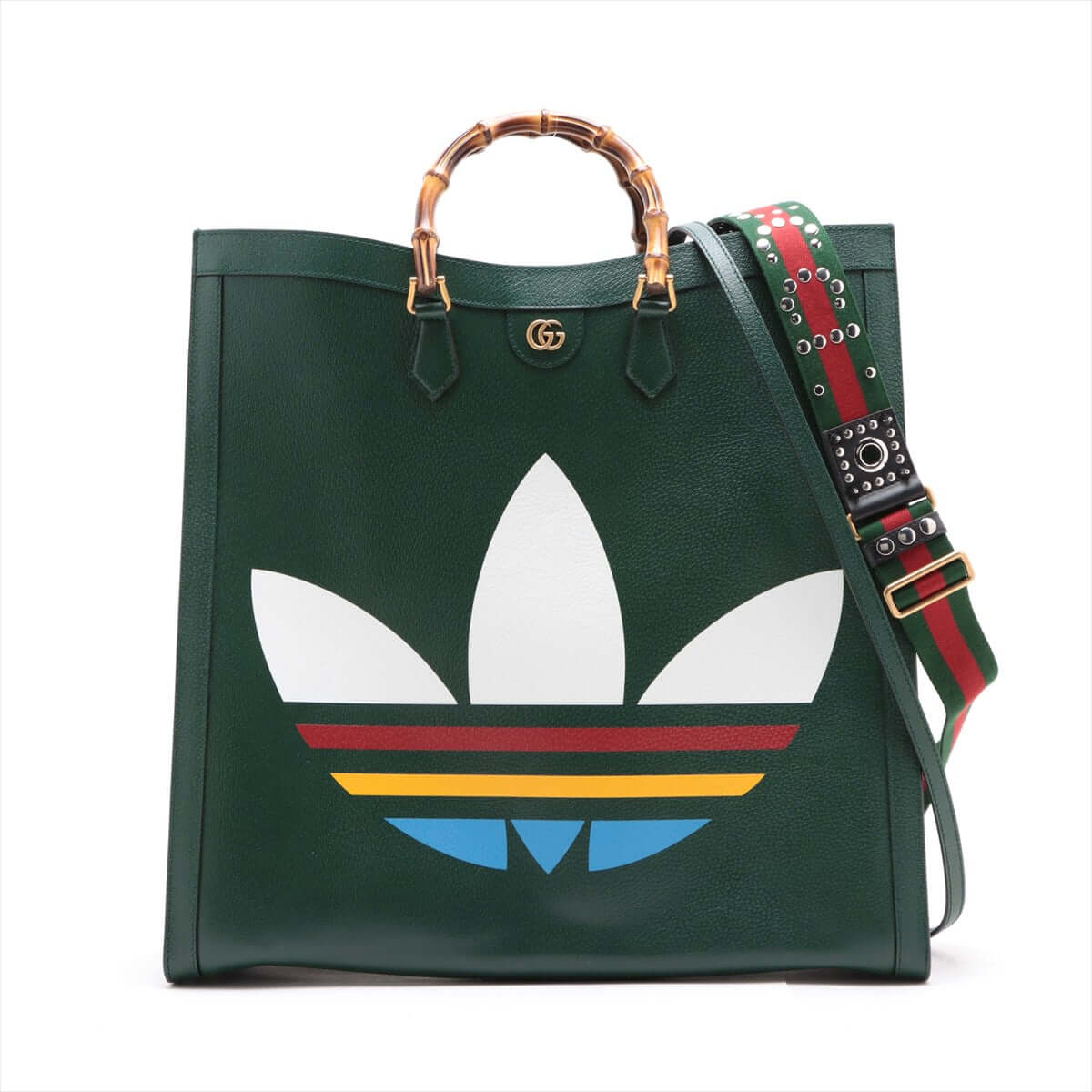 Gucci Gucci Bamboo Diana adidas tote bag Green - Bags | Shop From The Mirage