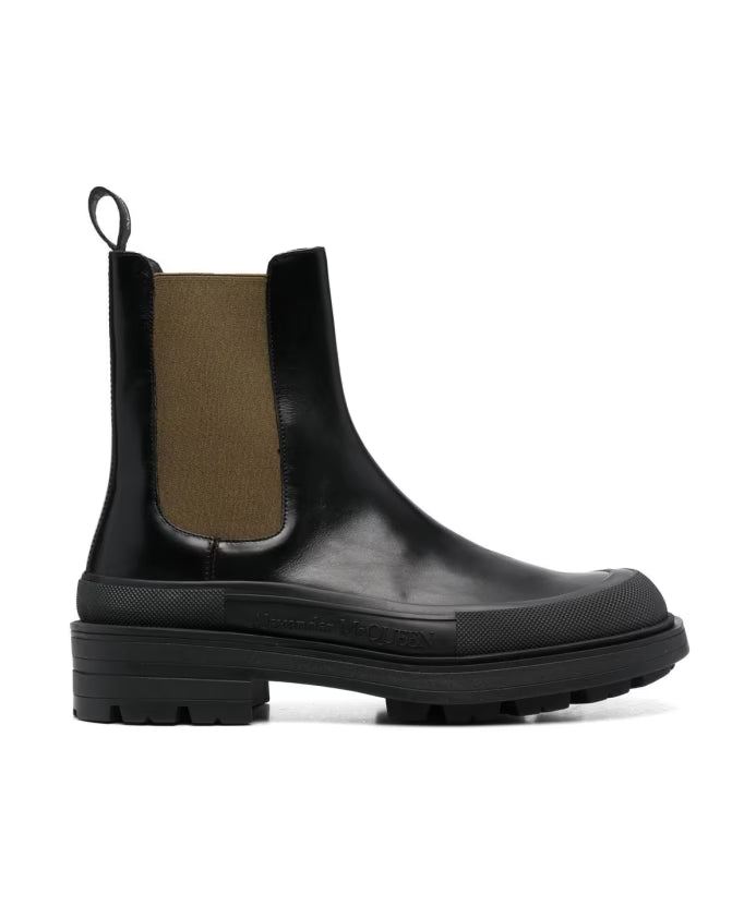 Black Leather Chelsea Boots
