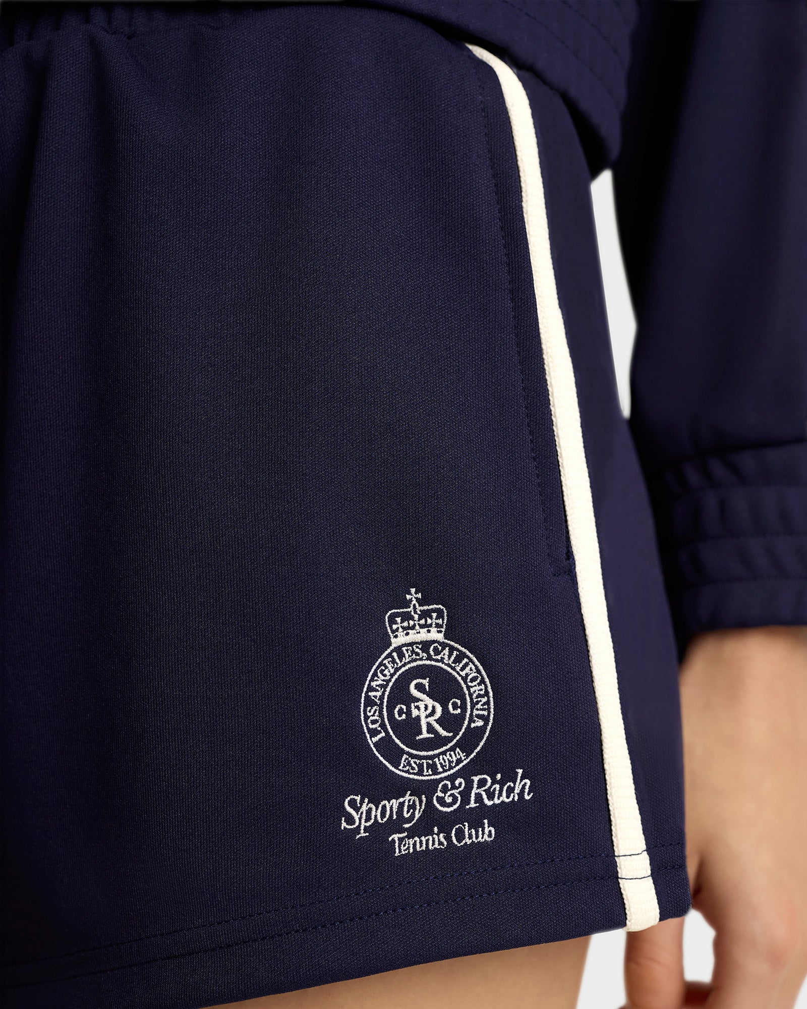 Crown Tennis Roller Short - Navy/White