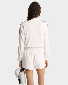 Crown Tennis Track Jacket - White/Navy