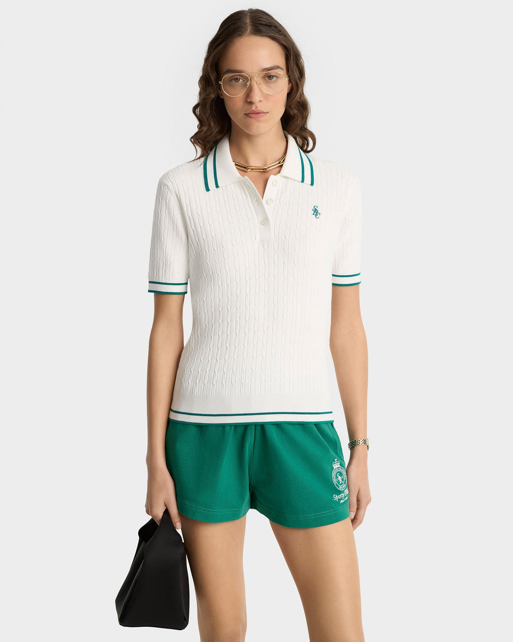 SRC Mini Cable Polo - White/Alpine