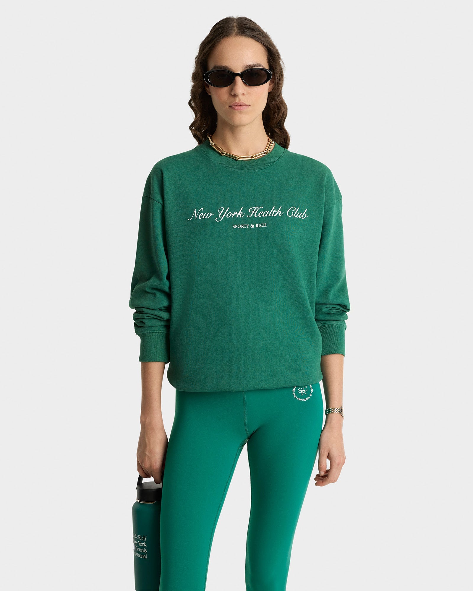 NY Tennis Club Crewneck - Alpine/White