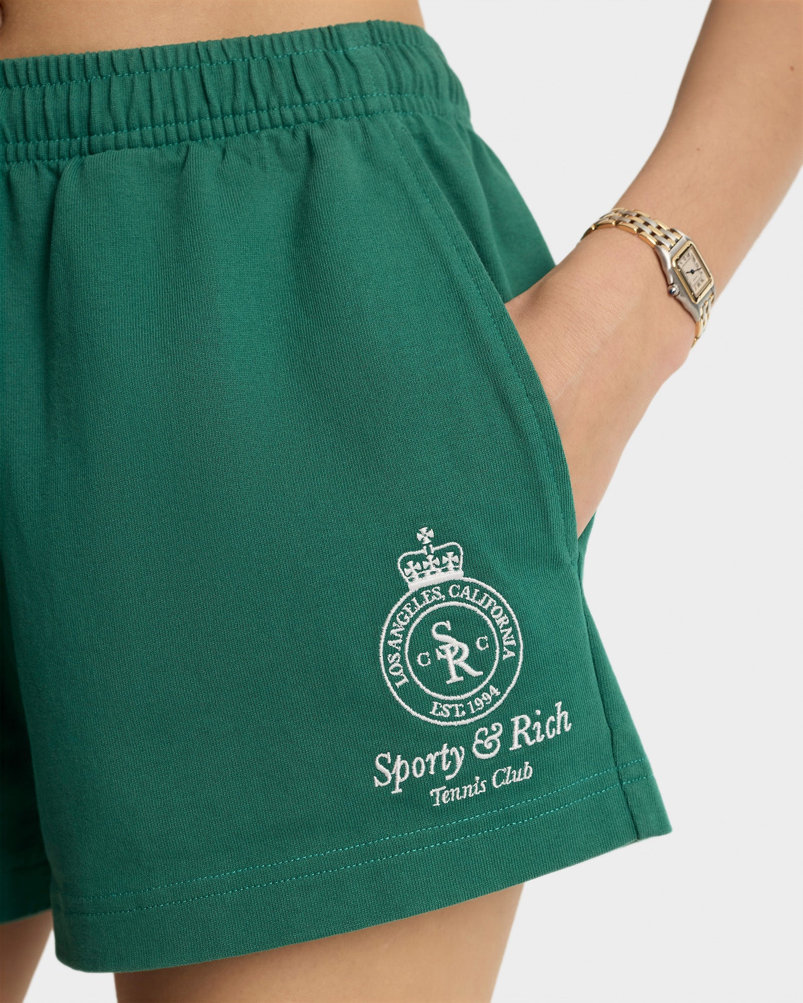 Crown Tennis Disco Short - Alpine/White