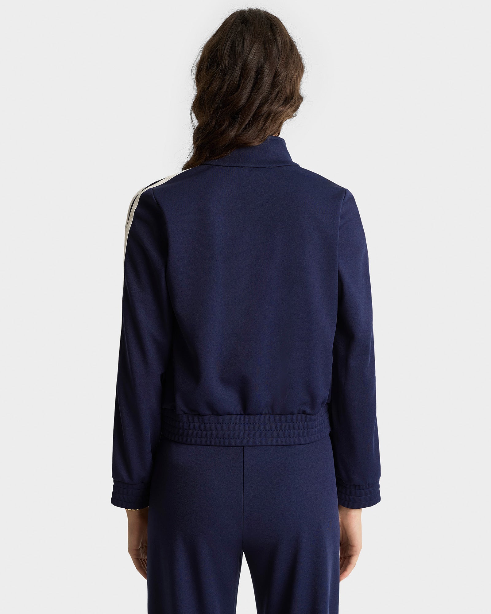 Crown Tennis Track Jacket - Navy/White