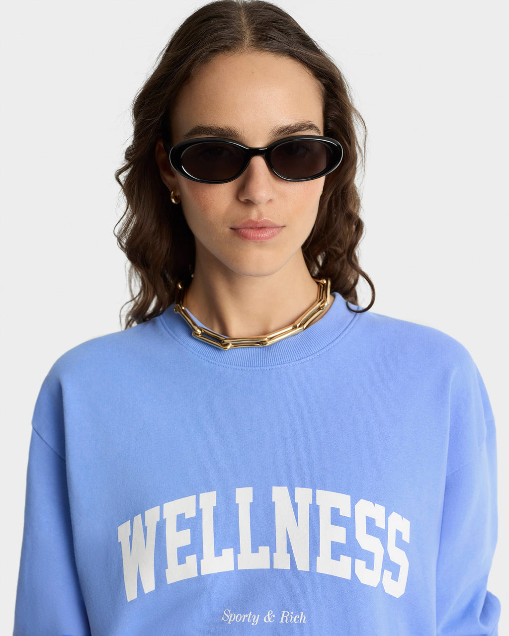 Wellness Ivy Crewneck - Flax blue