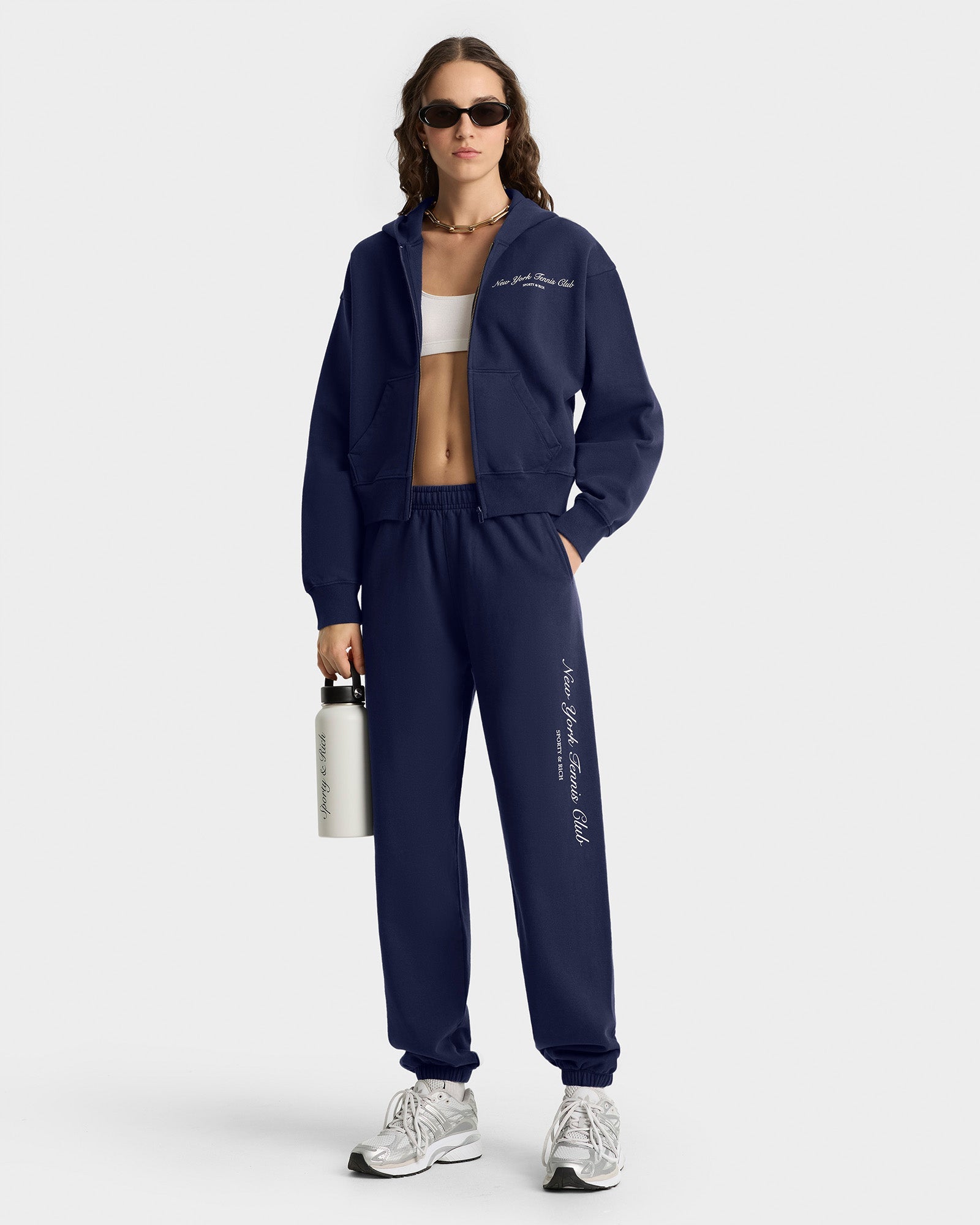 NY Tennis Club Sweatpant - Navy/White