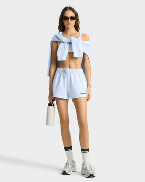 Syracuse Embroidered Disco short - Ciel/Navy