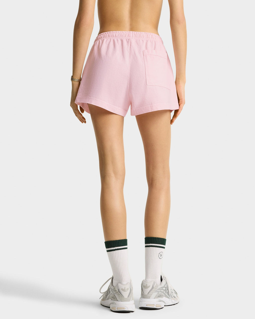 Syracuse Embroidered Disco short - Pink Dolphin/Navy