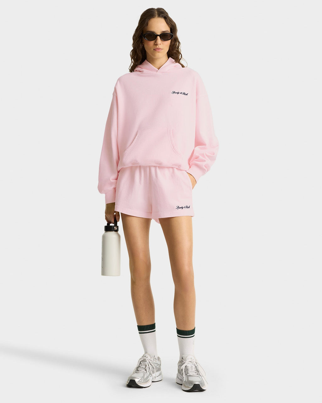 Syracuse Embroidered Hoodie - Pink Dolphin